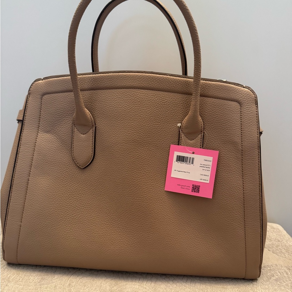 Kate Spade Tan Leather Tote Bag NWT